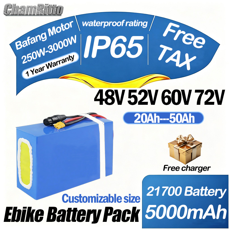 60V 72V 2000W ebike Elektrisch - 72V 50Ah 21700 Lithium Battery recension och pris