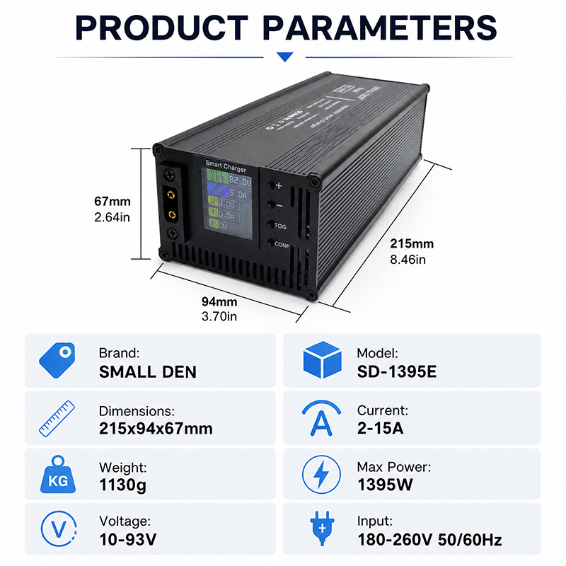 54.6V 67.2V 84V 5A 8A 10A 12A  - 84V 20A Smart Charger recension och pris