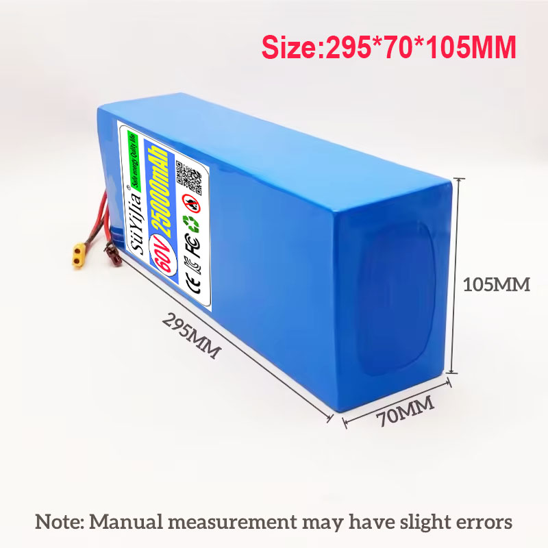 16S5P 60V Battery 25AH 18650 L - 60V 50Ah Electric Scooter Battery recension och pris