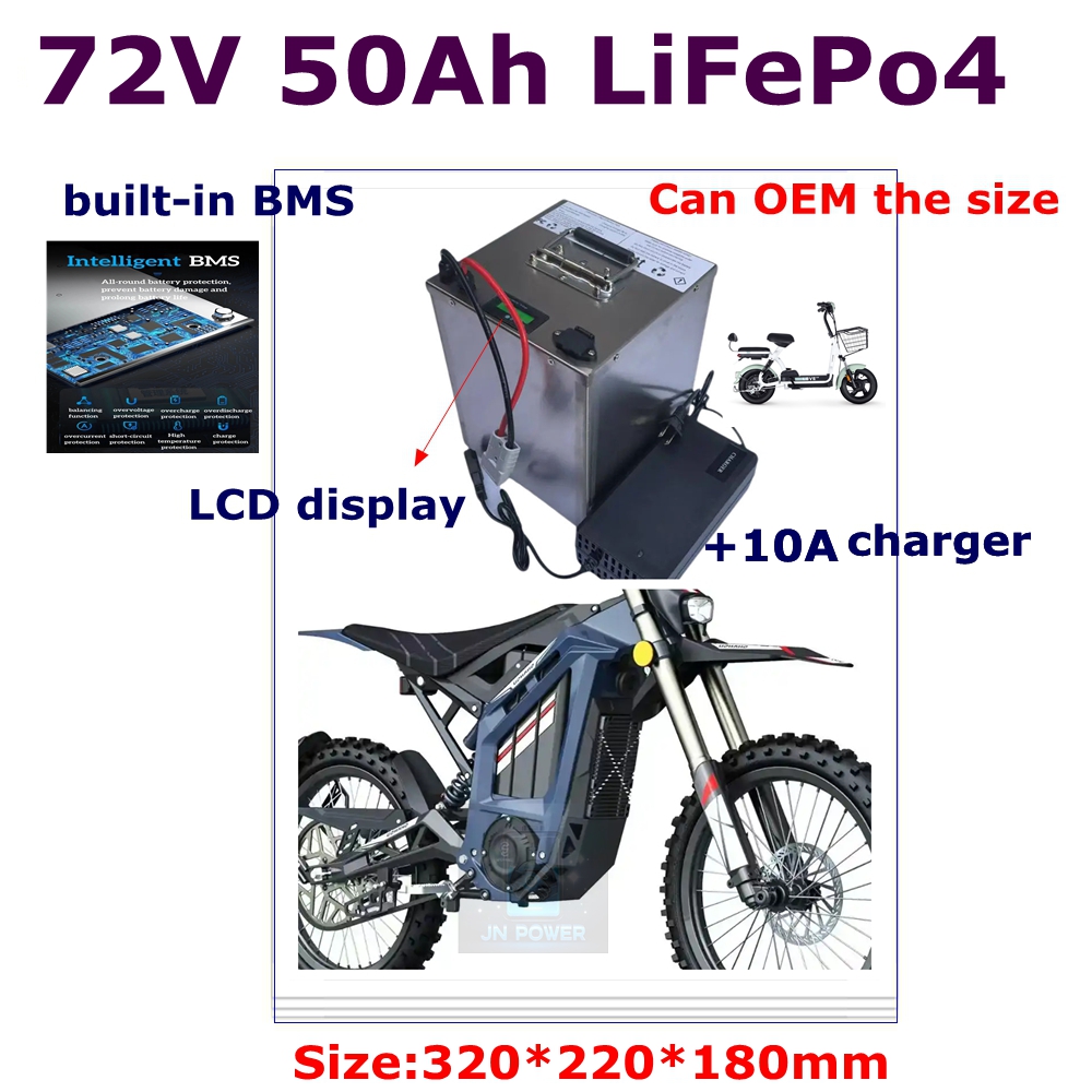 JN-24S 72V 50Ah lifepo4 lithiu - 72V 40Ah Lifepo4 Battery Pack recension och pris