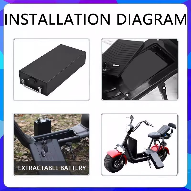 New 60V 30Ah 40Ah 10Ah Electri - 60V 50Ah Electric Scooter Battery recension och pris