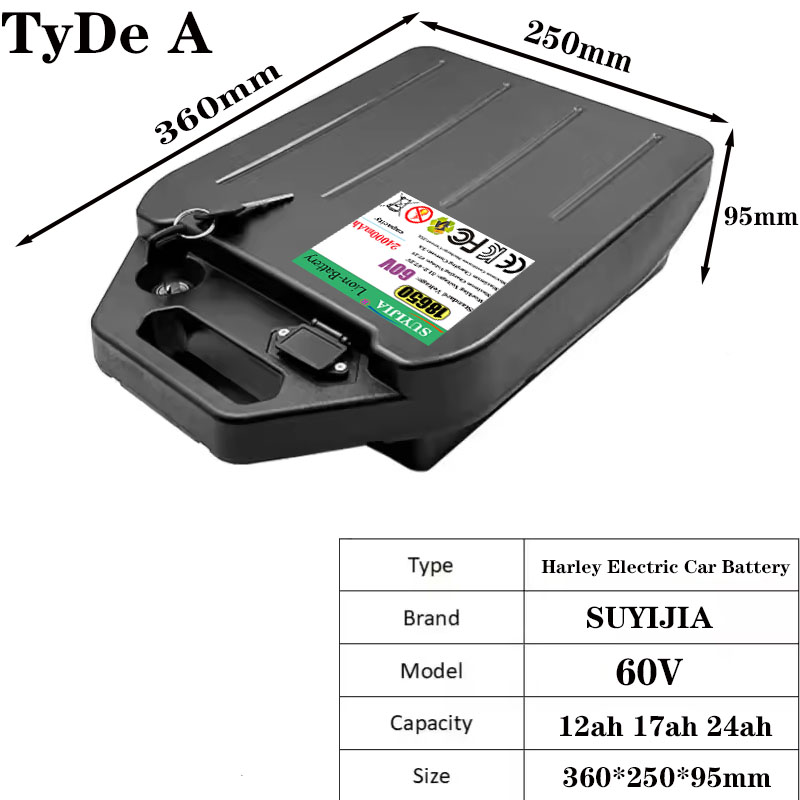 HarleyBatteryCitycocoElectricB - 60V 50Ah Electric Scooter Battery recension och pris